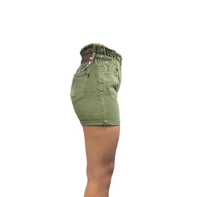 Smithy&#39;s Bermuda Denim for Women with elastic waist WBD641 olive green