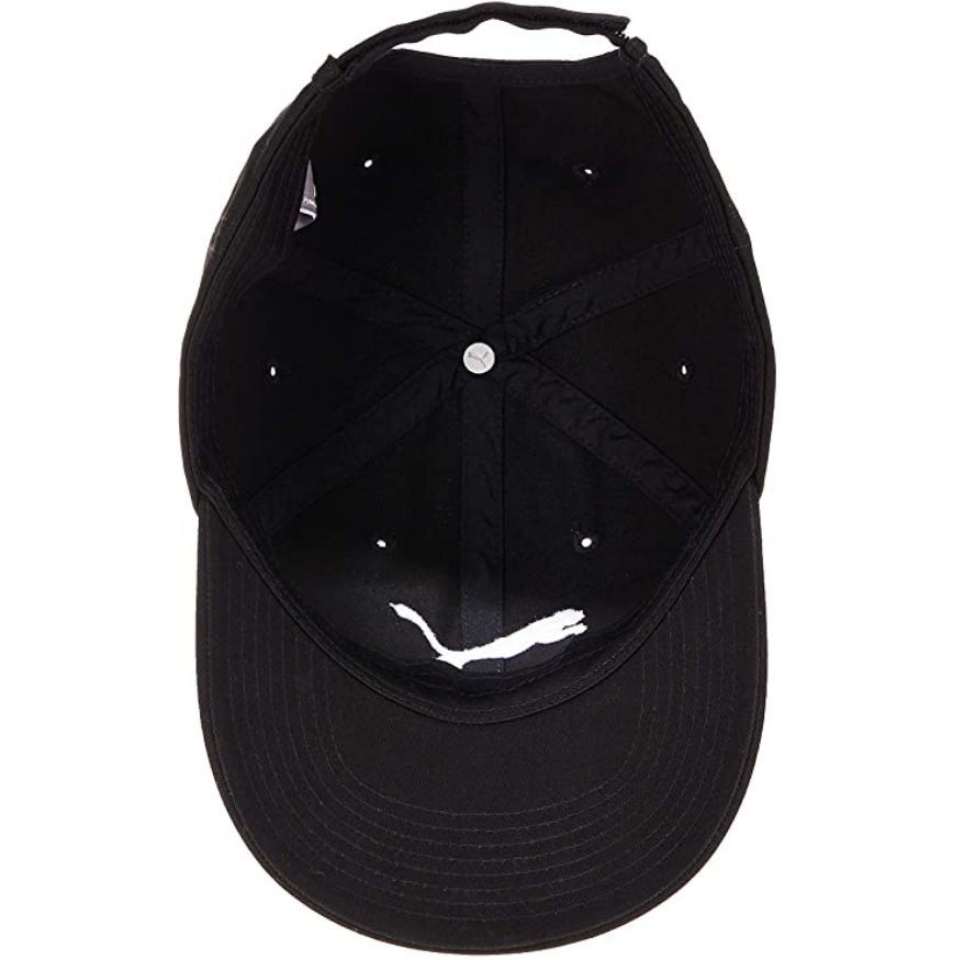 Cappellino Puma ESS Cap 052919 01 nero con visiera curva e logo 3D ricamato - vista interna