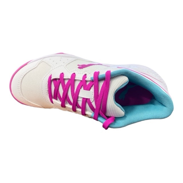 Scarpe da padel Puma Solarsmash RCT 106949 03 colore orchidea e bianco per donna con tomaia traspirante