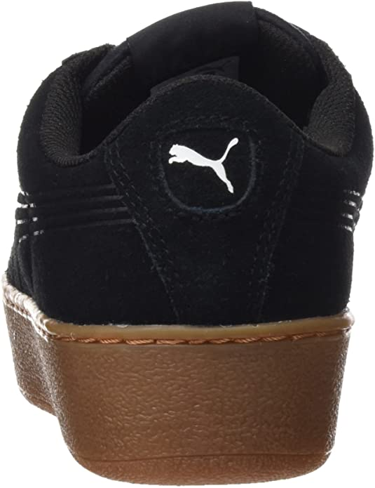Puma scarpa sneakers da donna con zeppa Vikky Ribbon Bold 365314 01 nera 6