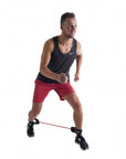 Pure 2Improve Lateral Trainer. Flexible training elastic with anklet P2I200570 black/red