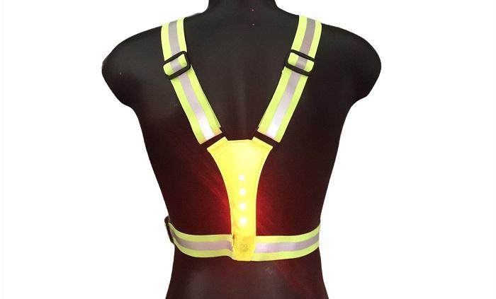 Pure 2Improve Ref Led Run Vest 1 Size 1 yellow (taglia unica) accessori running