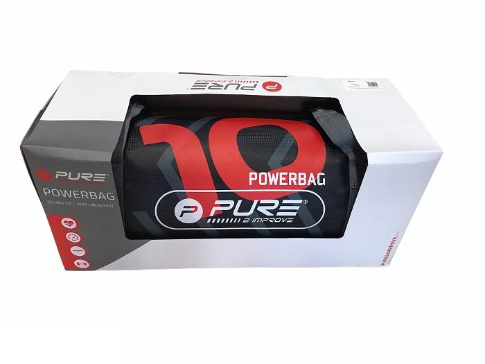 Dettaglio scatola ultra-resistenti e impugnature rinforzate sacco Pure 2Improve nero-rosso