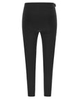 Freddy 7/8 Leggings sports trousers with silver print S3WBCP5 N black