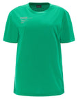Freddy Women's t-shirt in cotton and S3WGZT4 V87 bright green lettering print 