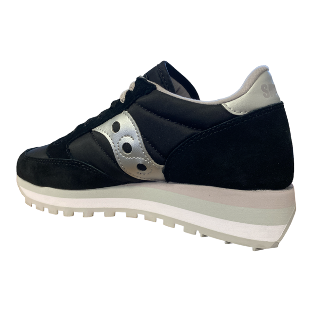 Saucony Jazz Triple S60530-15 sneakers da donna nero-argento, vista laterale