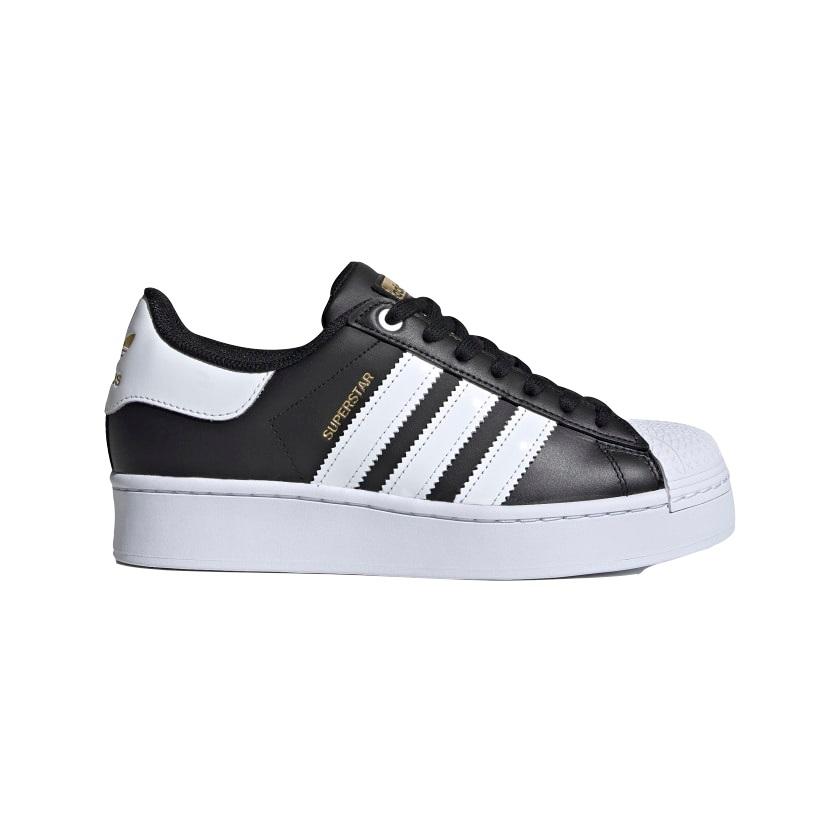 Adidas Originals women&#39;s sneakers shoe with wedge Superstar Bold W FV3335 black-white