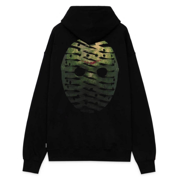 Propaganda Hooded Sweatshirt Ribs Icon Mask 21FWPRFE532-01 black