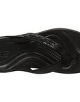 Crocs sandalo infradito da donna Capri V Sequin 204311 001 nero