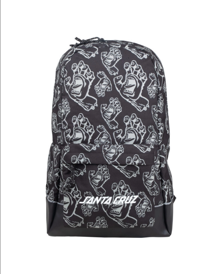 Santa Cruz Drift multipurpose backpack SCA-BAG-0152 black-grey hand