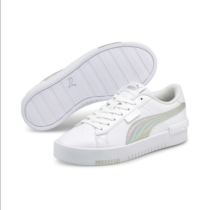 Puma scarpa sneakers da ragazza Jada Rainbow 382661 01 bianco argento