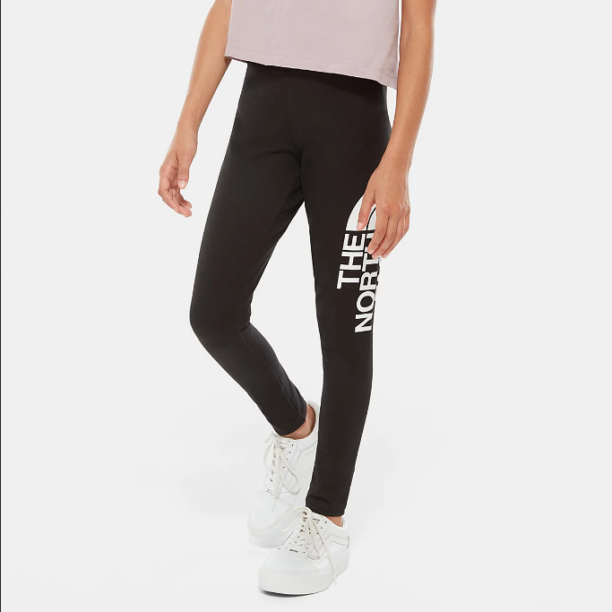 The North Face Girl Cotton Blend Legging NF0A3VEHKY41 black white