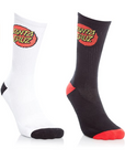 Santa Cruz calza Classic Dot Socks SCA-SCK-0115 black white