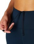 Asics women's tight-fitting sports trousers Tokyo Highwaist Tight 2012A795 404 blue
