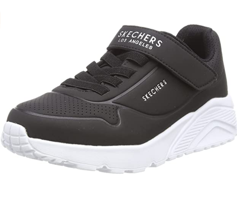 Skechers boys&#39; sneakers with elastic lace and velcro Uno Lite Vendox 403695L/BLK black