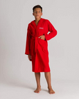 Arena unisex bathrobe ra junion Zeppelin Light 003211400 red