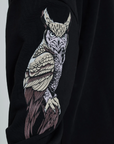 Dolly Noire Eagle Owl crewneck sweatshirt SW073-SP-01 black
