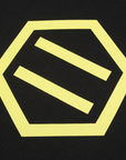 Dolly Noire Hoodie Hexagon Logo DLYNR SW068-SA-03 black-yellow