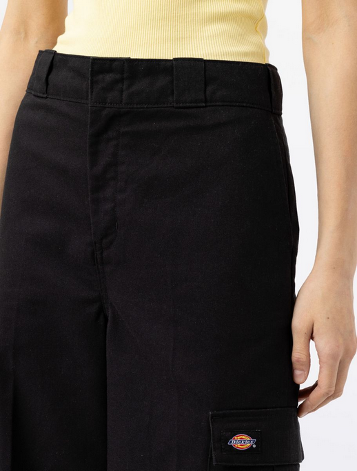 Dickies women&#39;s trousers with pockets W Hockinson Cargo DK0A4XNKBLK1 black