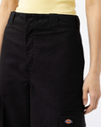 Dickies women's trousers with pockets W Hockinson Cargo DK0A4XNKBLK1 black