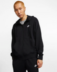 Nike Men's Sportswear Club Full Zip Hoodie BV2648-010 black
