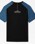 The North Face Men's Mountain Athletics Short Sleeve T-shirt NF0A5IEU5V9 banff blue dark heather-black