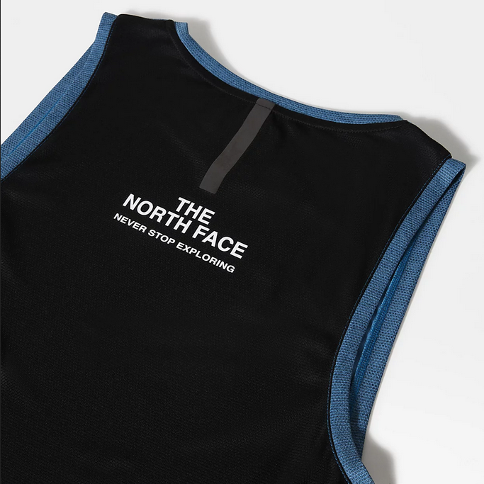 The North Face Men&#39;s Mountain Athletics Tank Top NF0A5IEV5V9 banff blue dark heather-black