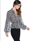 Relish ROAR spotted shirt long puff sleeves RDP2203009034 milk 