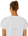 Asics ICON SS TOP technical running shirt 2012B044 100 brilliant white-fuchshia red