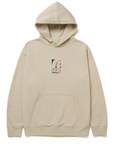 HUF men's sweatshirt with hood and H-Dog front embroidery PF00518 sand 