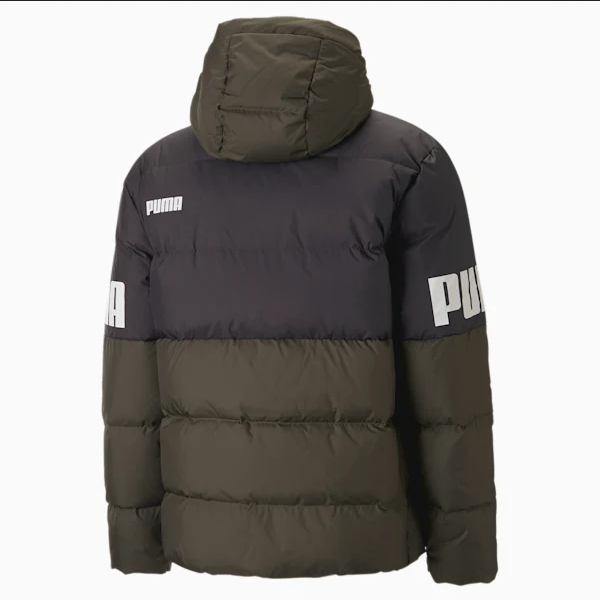 Puma men&#39;s down jacket with hood 849335 70 forest night