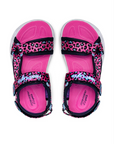 Skechers girl's sandal with lights Lights Heart Savvy Cat 302090L/HPBL pink-blue