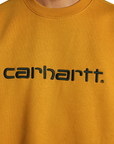 Carhartt men's crewneck sweatshirt 1030229 10E ochre-dark navy