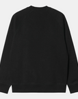Carhartt men's crewneck sweatshirt 1026383 00F black gold
