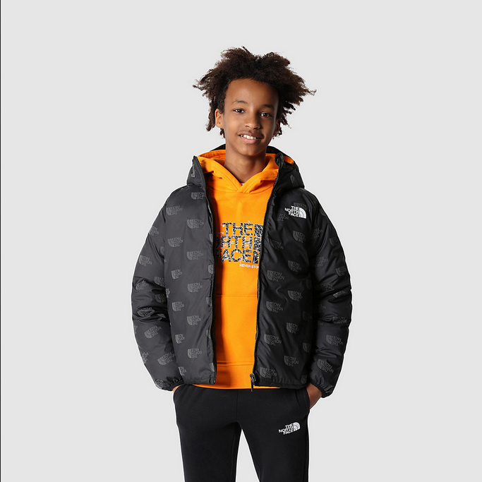 The North Face North Down Boys&#39; Reversible Hooded Jacket NF0A7WOPJK3 black
