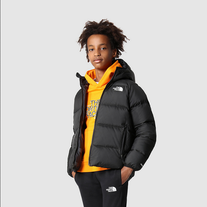The North Face North Down Boys&#39; Reversible Hooded Jacket NF0A7WOPJK3 black