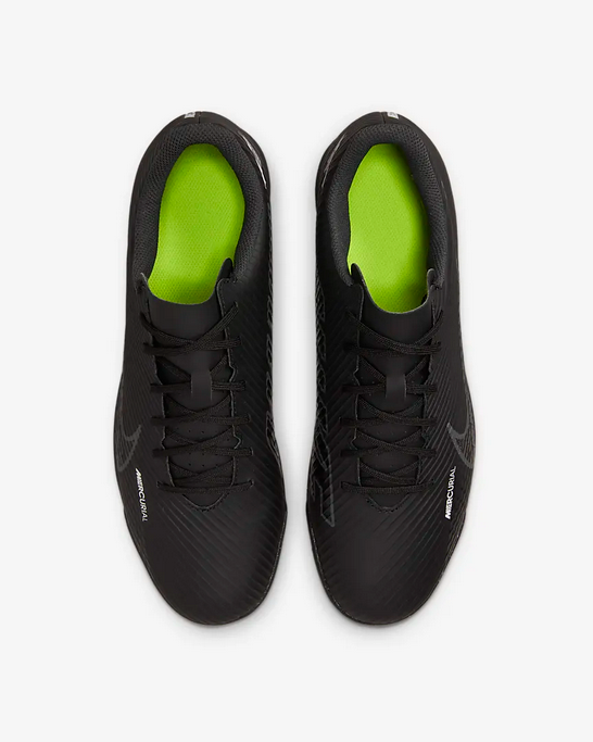 Nike scarpa da calcetto da uomo Mercurial Vapor 15 Club Turf DJ5968 001 nero-giallo-grigio scuro