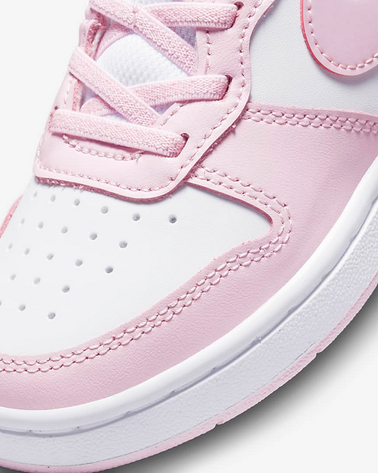 Nike Court Borough Low 2 DQ0473 100 white pink girls&#39; sneakers shoe