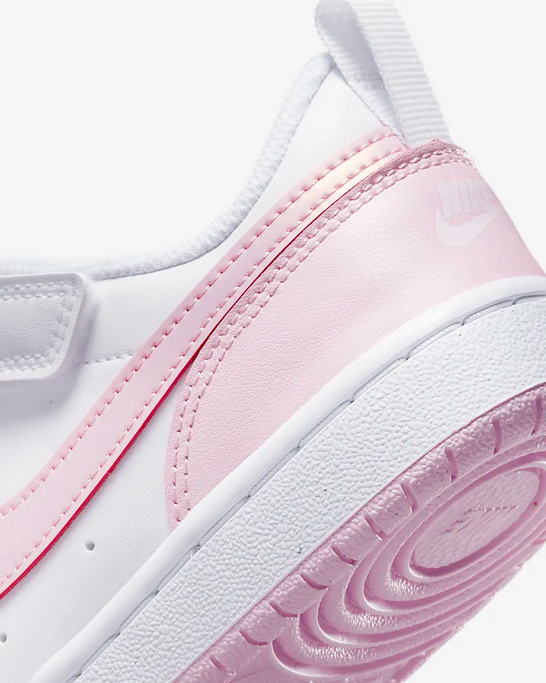 Nike Court Borough Low 2 DQ0473 100 white pink girls&#39; sneakers shoe