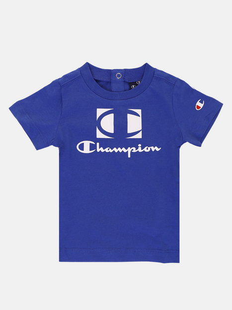 Champion children&#39;s outfit Legacy American Classic short sleeve t-shirt and shorts 306379 BS071 ETR blue