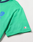 Champion boy's outfit Legacy Graphic T-shirt + Bermuda shorts 306315 GS004 ELG green-blue