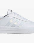 Adidas sneakers da donna con zeppa Court Platorm H06299 white