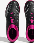 Adidas scarpa da Calcetto da ragazzo unisex Predator Accuracy.4 TF GW7085 nero-bianco-rosa