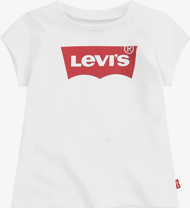 Levi&#39;s Kids Girls&#39; T-shirt short sleeve Batwing Tee 4E4234-W5J white