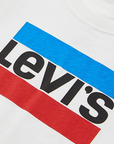 Levi's Kids maglietta da ragazzo LVB Sportwear Logo Tee 9E8568 001 bianco