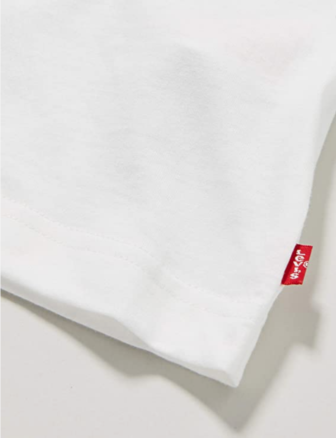 Levi&#39;s Kids maglietta da ragazzo LVB Sportwear Logo Tee 9E8568 001 bianco