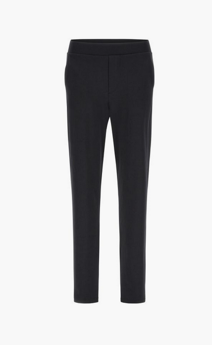 Freddy Stretch jersey trousers with fake zip and straight bottom S3WSLP12 N black 