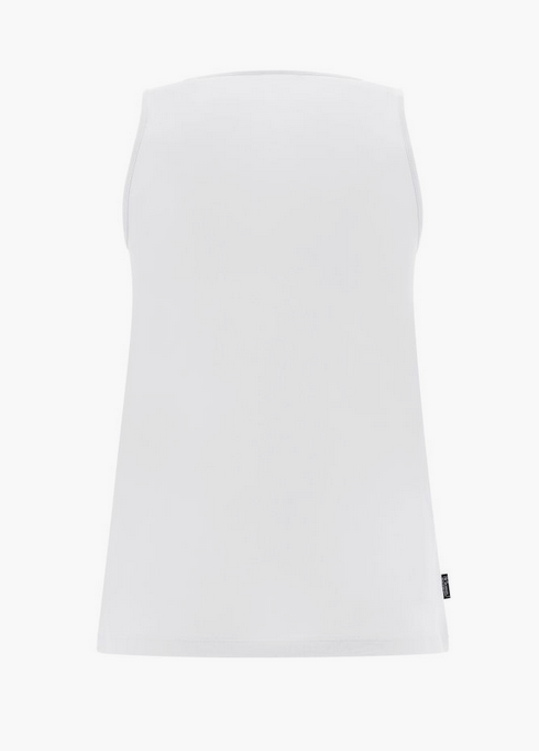 Freddy Women&#39;s comfort jersey tank top with two-tone FREDDY print S3WCXK1 W white