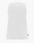 Freddy Women's comfort jersey tank top with two-tone FREDDY print S3WCXK1 W white
