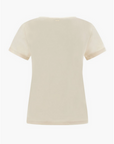 Freddy maglietta da donna in jersey modal con stampa fantasia floreale S3WSLT5 WFLO55 bianco